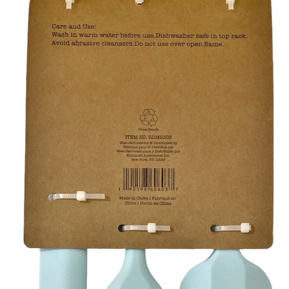 NEW Rae Dunn FLIP, MIX, SCRAPE Mini Utensil/Gadgets Set/3 💙👩‍🍳💙 - Picture 4 of 6